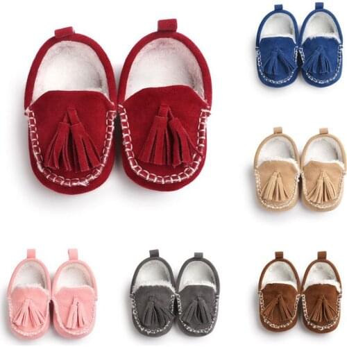 2020 New Toddler Baby First Walkers Newborn Baby Girls Shoes Toddler Prewalker Shoes Baby Boy Girl Tassel pendant Shoes