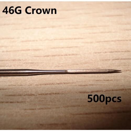 500pcs 46G Crown felting needle for mohair reborn supper fine triangle felting crown needles