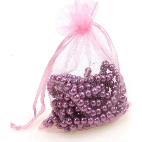 50pcs 10*15cm Organza Bags Wedding Pouches Jewelry Packaging Bags Multicolor Tulle Fabric Nice Gift Bag 5zSH314