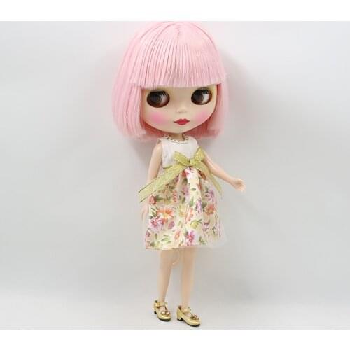 Free shipping pink hair DIY BLYTH nude doll ,Series no.PWSO-96