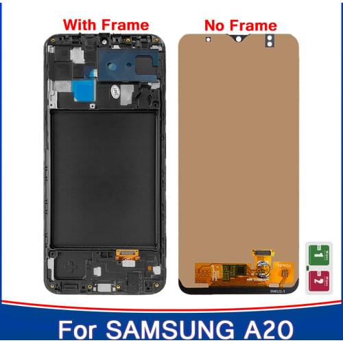 For Samsung A20 LCD Screen Display With Touch Assembly Replacement Repair Parts A205 A205F SM-A205F A205FN LCD