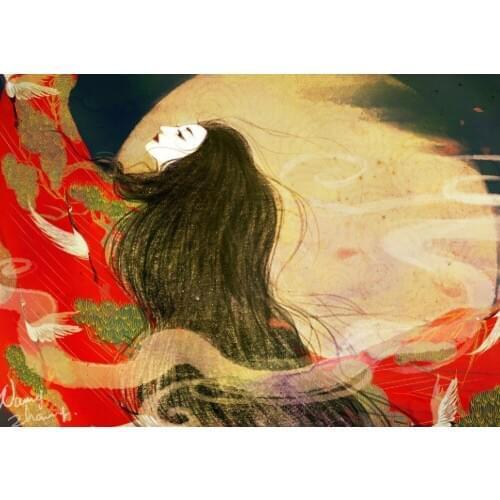 Aesthetic Character Dance For Embroidery Abstract Needlework 14CT Canvas Unprinted DIY Cross Stitch Kits Handmade Arts Decor