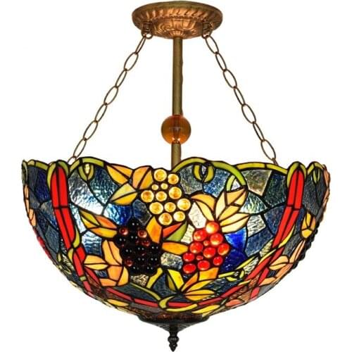 European Retro Tiffany Stained Glass Cafe Bar Bedroom Restaurant Lamps