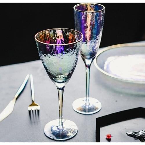 Fantasy Magic Color Liqueur Goblet Wedding Champagne Flutes Upscale Restaurant Banquet Sweet Red Wine Drink Glass Grace Rum Cup
