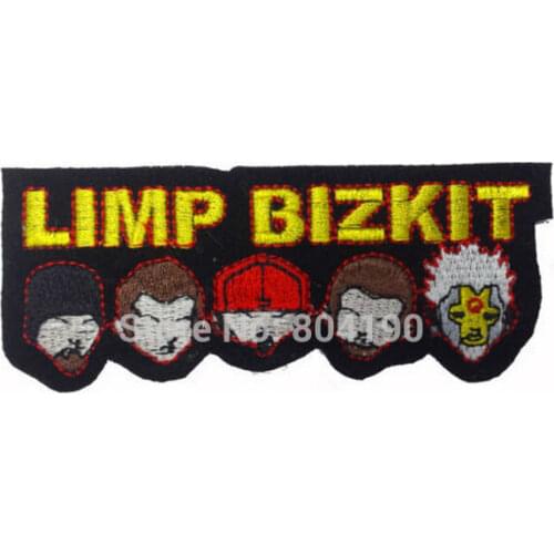 LIMP BIZKIT Logo Music Band Iron On/Sew On Patch Heavy Metal Tshirt TRANSFER MOTIF APPLIQUE Rock Punk Badge Wholesale