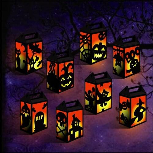 Handmade Materials For Children In Kindergarten DIY Retro Exquisite Halloween Night LightDecoration Holiday Lighting crafts