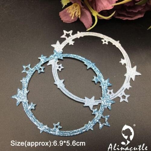Metal Cutting Die Cut Cute Star Circle Scrapbooking Paper craft album Handmade Card Stencil Cutter Punch Alinacutle