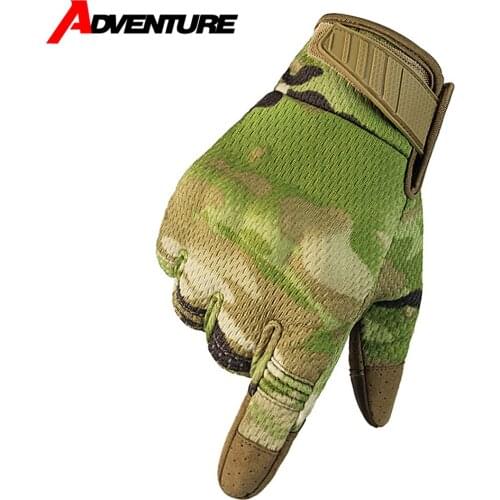 Guantes Moto Motorcycle Gloves Touch Screen Full Finger Gloves Mesh Breathable Tactical Camouflage Gloves Motocross Protection