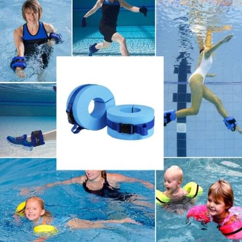 A Pair Foam Swim Aquatic Cuff Water Aerobics Float Ring Fitness Exercise Ankles