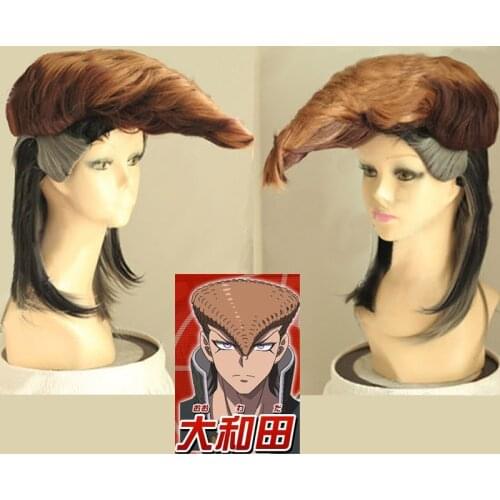 Anime Danganronpa v3 Mondo Owada Cosplay hairwear short Dark Brown Wig + Wig Cap