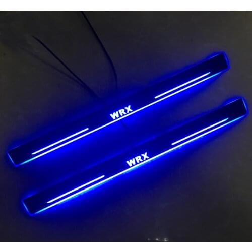 Welcome Pedal Lights For Subaru WRX 2015 2016 2017 2018 Pedal car Door Sill Pathway Lamps led thresholds scuff plates Avante md