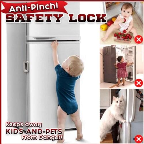 Child Safety Door Lock Refrigerator Lock Multipurpose Fridge Freezer Cabinet Door Safety Lock J2Y