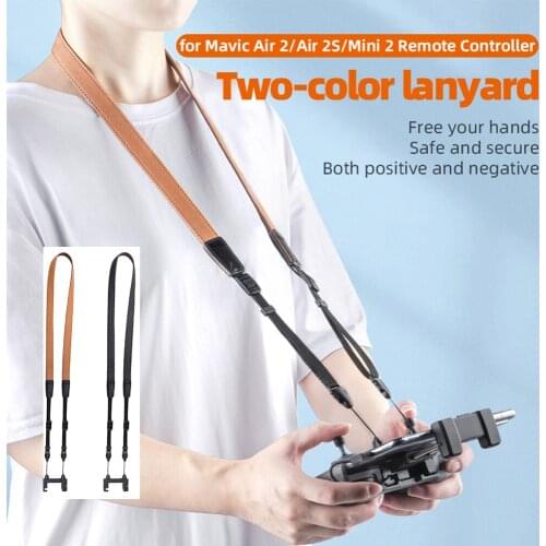 For DJI Air 2S/Air 2/MINI 2 Drones Remote Control Hook Holder Strap Two-color Lanyard Safety Strap Belt Sling Mount Accessories