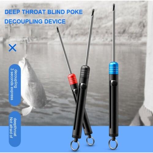 Fishing Hook Remover Stainless Steel Safety Decoupler Extractor Fishhook Disgorger with Aluminum Handle Fishing Carp Tools