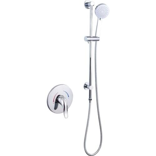 Bathroom Shower Faucet Brass In-Wall Shower Mixer Tap Hot and Cold Wall Mounted Bath Shower Faucet set Chrome Shower Faucet