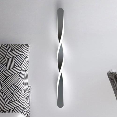 Modern Led Wall Lamp Aluminum Spiral Wall Lamps For Living Room Bedroom Study Decoration Light Fixtures Nordic Home Bedside Lamp