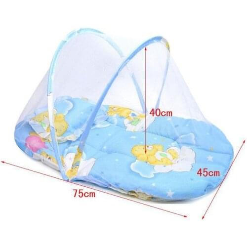 Spring Portable Baby Kids Bed Crib Mat Pad Cover With Mosquito Net Summer Baby Crib Mosquito Net Children Crib Mosquito Nets