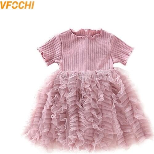 VFOCHI 2020 Girl Dresses Ball Gown Summer Girls Clothes Lace Baby Girls Princess Dress Fashion Kids Dress For Girls Party Dress