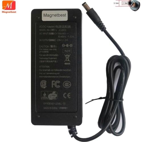 High Quality 28V 2A AC DC Adaptor Switching Power Supply Charger 28V2A 56W Power Supply Adapter DC 5.5*2.5/2.1mm
