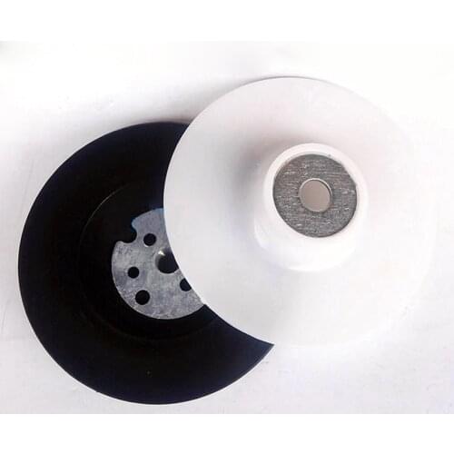 1/2/5pcs 4'' 100mm Rubber Backing Pad M10 Thread for Fibre Sanding Disc Angle Grinder