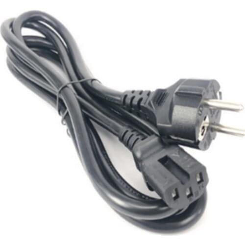 1.8m EU / Europe 3Pin Power Cord Cable EU 3Prong Laptop AC Adapter Lead 3Pin cableg,German to IEC C15