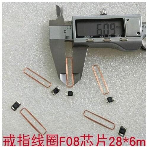 28*6*0.35mm ISO14443A 13.56MHz F08 IC COB Coil 10pcs/Lot