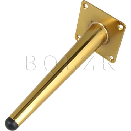 BQLZR Stainless Steel Gold 20cm Slanting Furniture Feet for Desk Chair