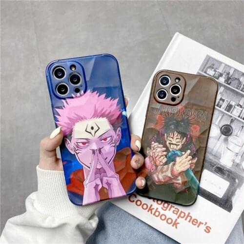 Japanese Anime Jujutsu Kaisen Phone Case For iPhone 12 11 Pro Max X XS XR 7 8 Plus SE 2020 Coque Fashion Cartoon Soft TPU Cover