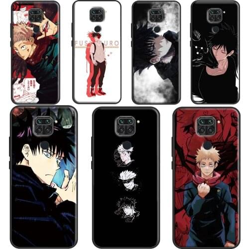 Jujutsu Kaisen Fushiguro Megumi Case For Xiaomi Redmi Note 7 8 9 Pro Note 8T 9S Note 10 Pro Cover For Redmi 9T 9A 9C K40