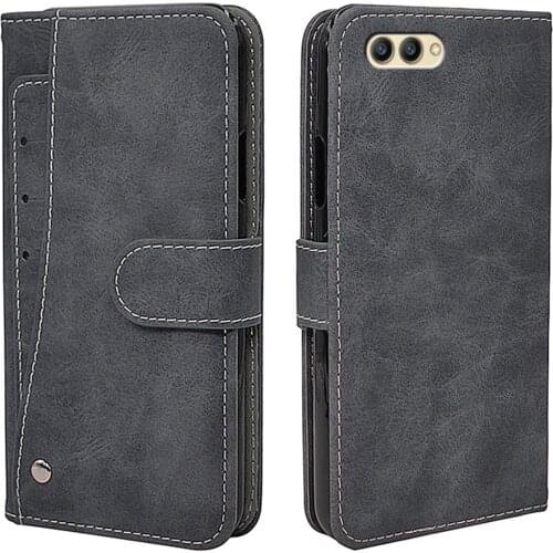 Luxury Vintage Case For Huawei Honor View 10 20 30 V30 Pro Case Flip Leather Silicone Wallet Cover TPU With Card Holder