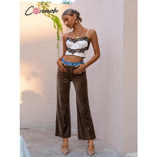 Женские цветные брюки CONMOTO China At AliExpress