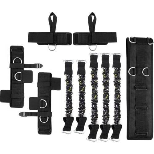 10pcs/set Resistance Bands Expander Exercise Fitness Band Stretch Training Home Gyms Workout Jumping Strength Training Belt