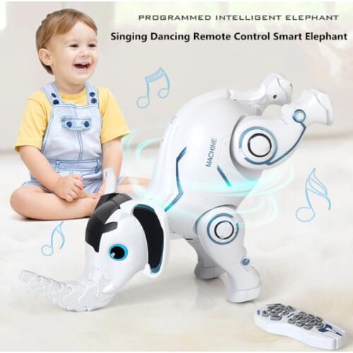 Remote Control Animal toy Bionic intelligent Dumbo Can Walk Can Stand Upside Down Sing Dance RC Robot Elephant Toys For Children