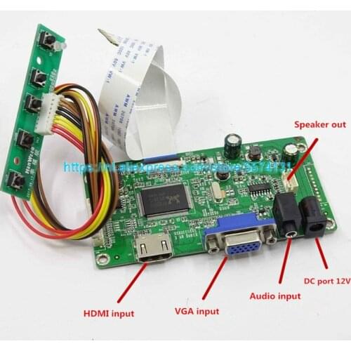 Free shipping kit for NV166FHM-N41 QV156FHB-N80 N140HCG-GR2 TV173FHM-NS0 HDMI + VGA LCD LED LVDS EDP Controller Board Driver