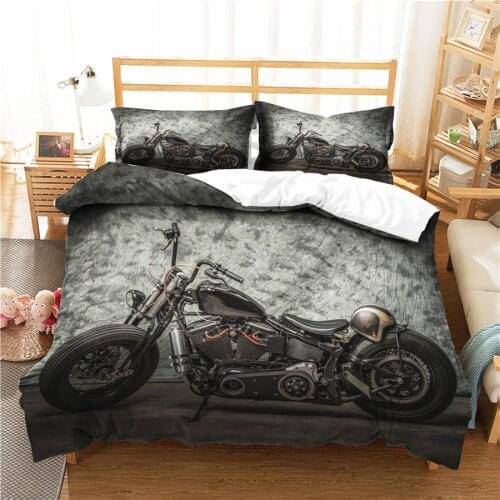 A Bedding Set 3D Printed Duvet Cover Bed Set Motorcycle Home Textiles for Adults Bedclothes with Pillowcase #MTC04