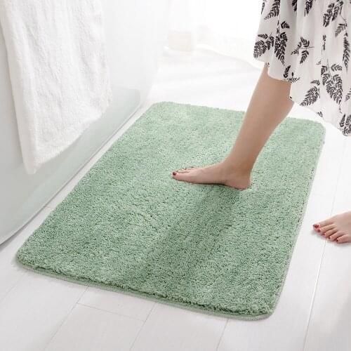 TONGDI Bathroom Carpet Mats Soft Shower Fannelette Microfiber Non-slip Rug Decoration For Home Living Kitchen Room parlour