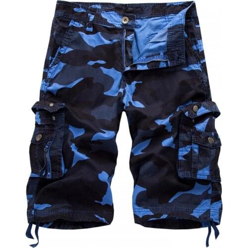 Summer Casual Outdoor Men Camouflage Cargo Shorts Baggy Fifth Pants Trousers