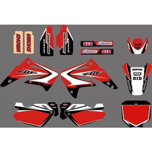 GRAPHICS & BACKGROUND DECAL STICKER Kit for Honda CR85R CR85 LIQUID COOLED 2 STROKES 2003 04 05 06 07 08 09 10 11 2012 CR 85 85R