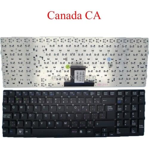 Laptop CA Keyboard For SONY For VAIO VPCEB VPC-EB 148793141 550102M40-203-G 148793541 V11678A 550102M39-203-G Canada black new