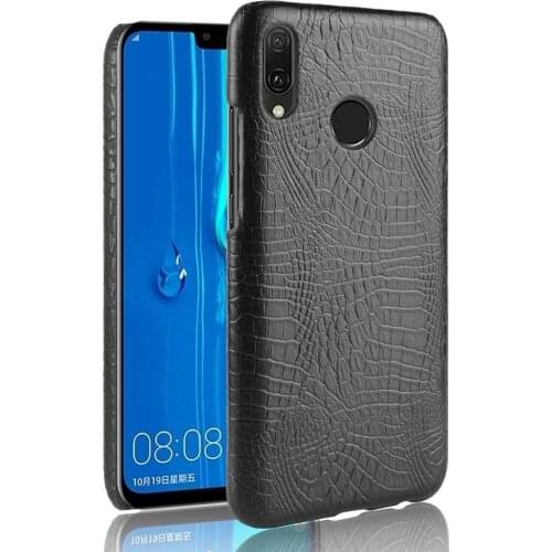 SUBIN New Case For Huawei Y9 2019 JKM-AL00 6.5" Crocodile Skin PU Leather Back Cover Phone Protective Case phonebag for Y9(2019)