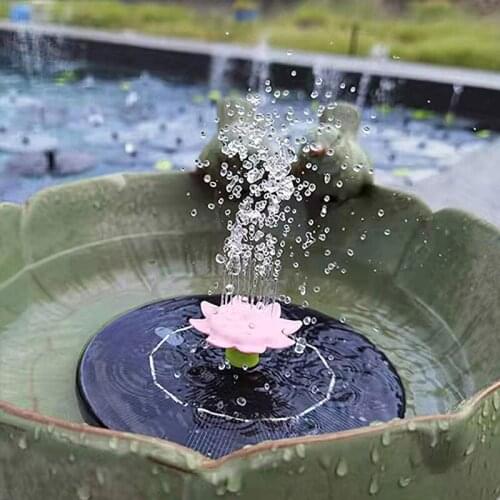 Petal Solar Floating Fountain Yard Garden Water Pool Pond Decoration Solar Panel Powered Water Pump Patio Lawn Outdoor Decor