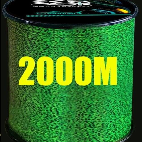 2000m Invisible Fishing line Speckle Carp Fishing 3D spoted Sinking Thread Fishing Algae Fluorocarbon Coated Fishing Line
