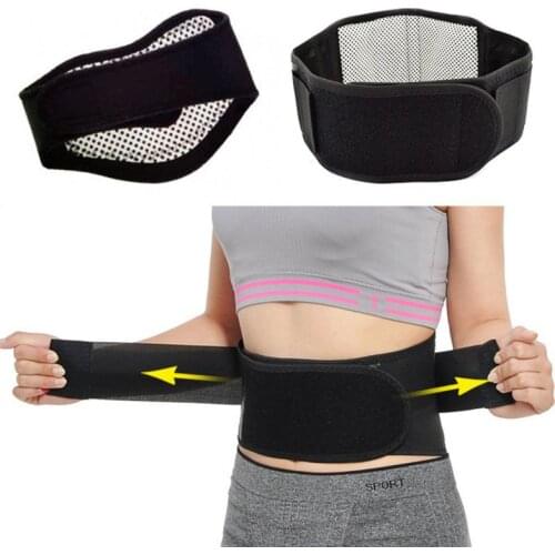 Adjustable Tourmaline Self-heating Magnetic Waist Belt Support Brace Double Banded