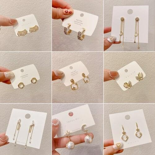 Micro-Inlaid Zircon Stud Earrings European And American Exaggerated Dangle Long Earrings S925 Silver Needle Trend For Women Girl