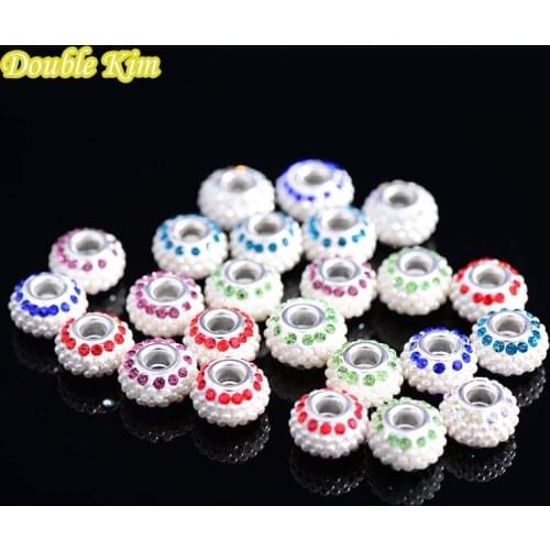 Charm Beads Zinc Alloy Zircon Stone Crystal Fit Brand Original Charms Bracelet Necklace for Women Jewelry Making Diy Accessories