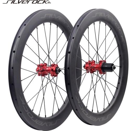SILVEROCK Carbon Wheels 451 20" 1 1/8" 406 22in Disc Brake 100mm 135mm for JAVA NEO RIRA FNHON Minivelo Folding Bike Wheelset