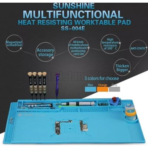 SS-004E Multi-functional Magnetic Heat Resisting Worktable Pad Desk Mat Maintenance Platform for BGA Soldering Repair Station