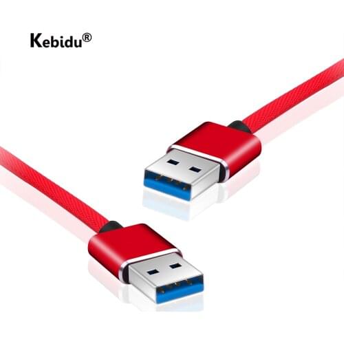 Kebidu USB Extension Cable Braided Type A Male to Male USB 2.0 Extender for Radiator Hard Disk TV Box USB Cable Extension