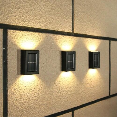 Outdoor Solar LED Lamp Smart Waterproof Porch Wall Lights for Balcony Courtyard Garden Decorative Landscape Street Light