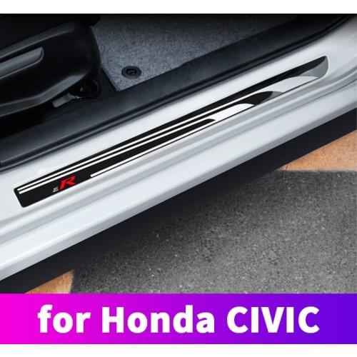 Stainless steel sill bar door welcome pedal typer modified pedal decoration For Honda Civic 10th 2016 2017 2018 2019